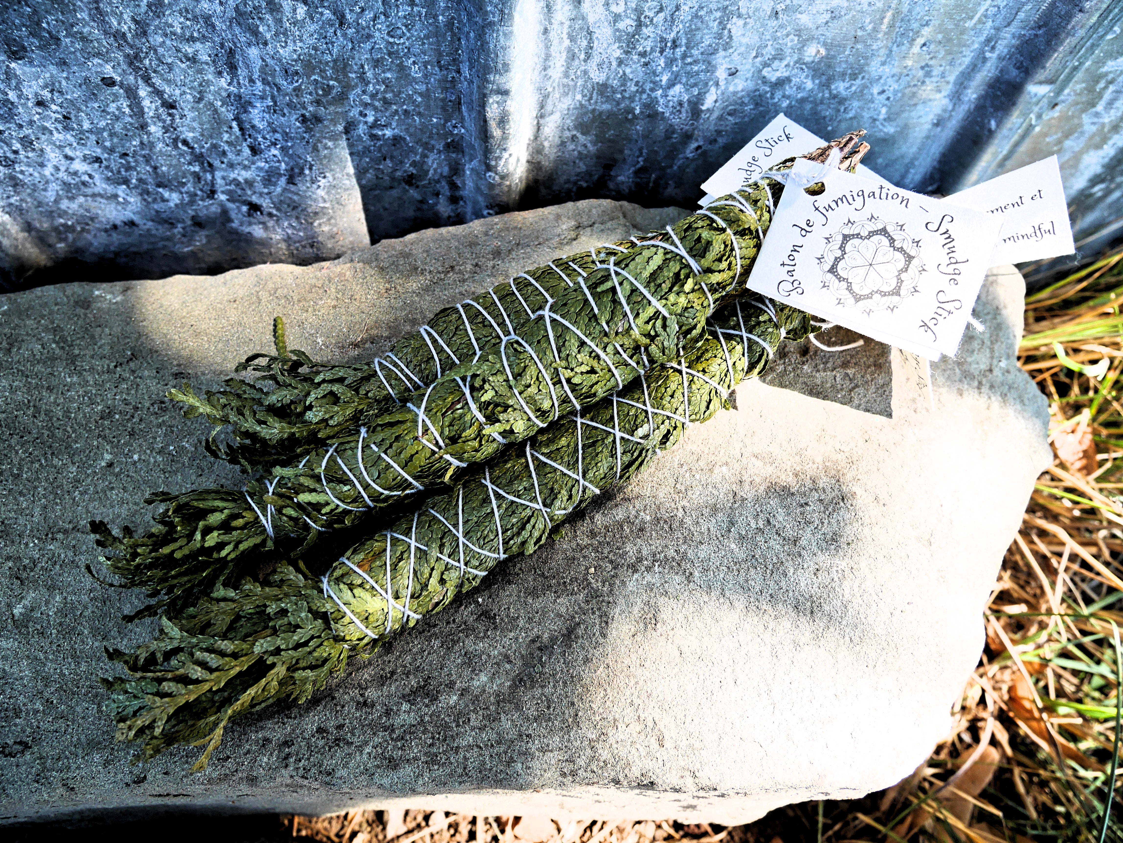 Cedar smudge stick